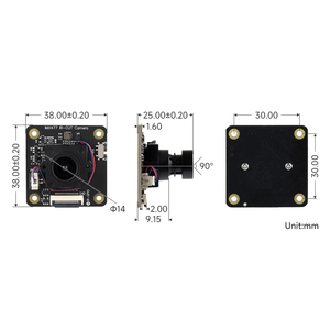Módulo de cámara IMX477 12.3MP para Raspberry Pi 5 IMX477 Sensor 90 ° FOV aplicable para Jetson Nano USB/módulo de cómputo CM4 CM3 - Product Image 6