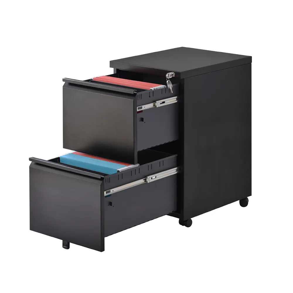 Office furniture combination lock filing cabinet 2 tiers colorful file cabinets mobile filing cabinet
