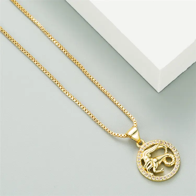 Libra amor de Dios flecha colgante, collar de los hombres y las mujeres Hip Hop collar Simple suéter cadena para las mujeres