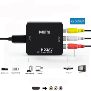 Convertidor de Audio Mini VGA a RCA AV, 1080P, 3,5mm, VGA, 2AV, CVBS - Product Image 5