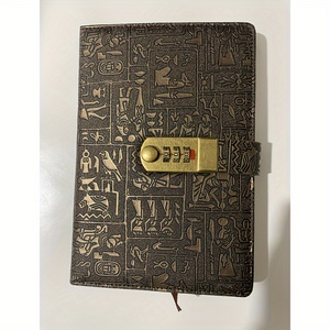 Vintage Password <strong>Notebook</strong> With Lock <strong>Coded</strong> Lock Book for Work and Study Diary 200 Sheets Leather Journal <strong>Notebook</strong> - Product Image 6