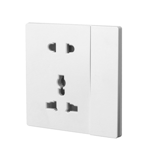 Honyar OEM Ultra-thin Flat PC Plate 1 Gang 5 Pin <strong>Multi</strong> <strong>Functional</strong> 10A Wall <strong>Socket</strong> <strong>with</strong> <strong>Switch</strong> - Product Image 2