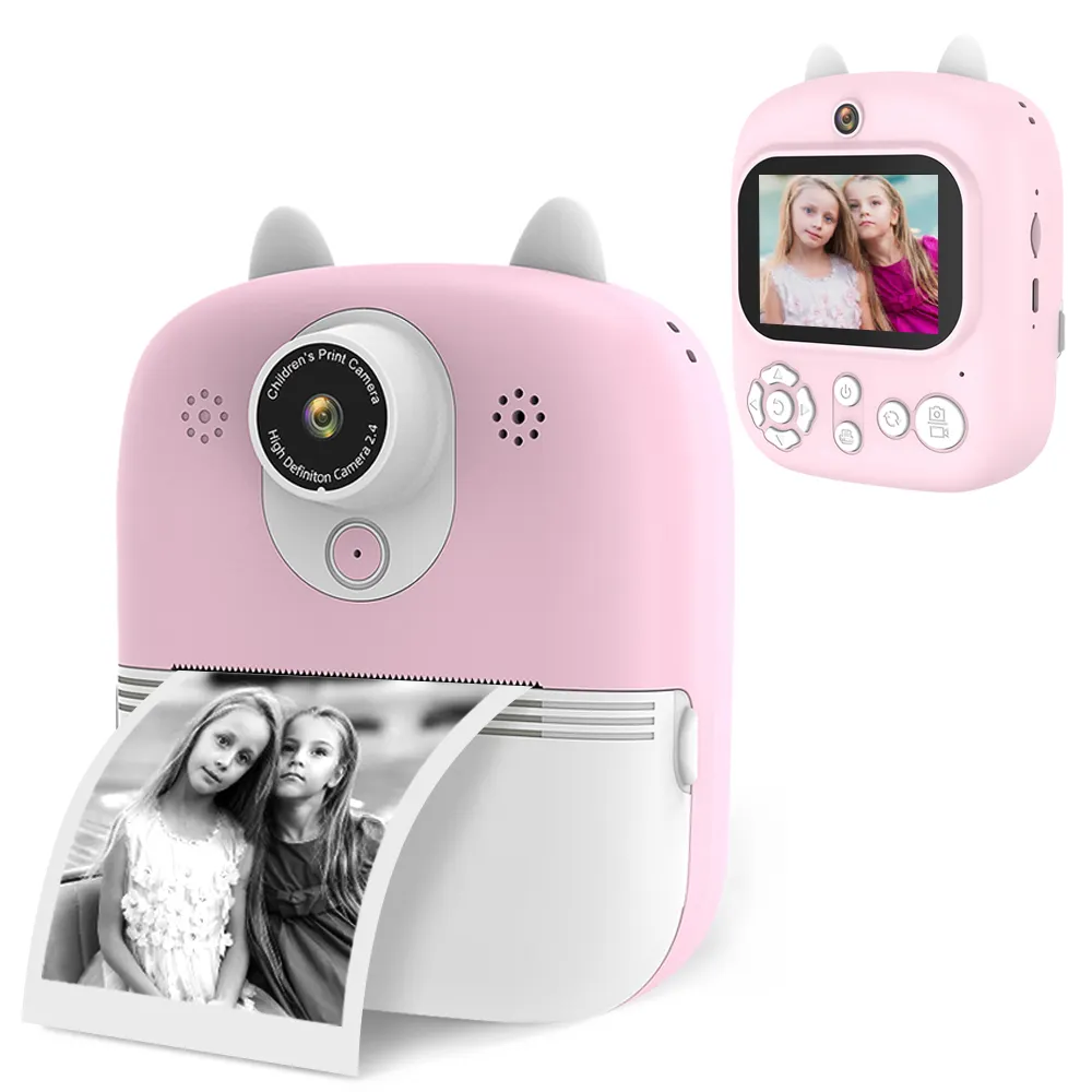 كاميرا رقمية جديدة بجودة عالية الوضوح 1080 بكسل بسعر أقل للبيع بالجملة كاميرا رقمية مطبوعة للأطفال إطارات صور متعددة لعبة كاميرا للأطفال