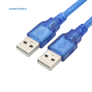 สายต่อ USB2.0ยาว1.5ม. 1.8ม. 2ม. 3ม. สายต่อขยายสีฟ้าใสตัวผู้ไปยังตัวผู้สายข้อมูล USB - Product Image 2