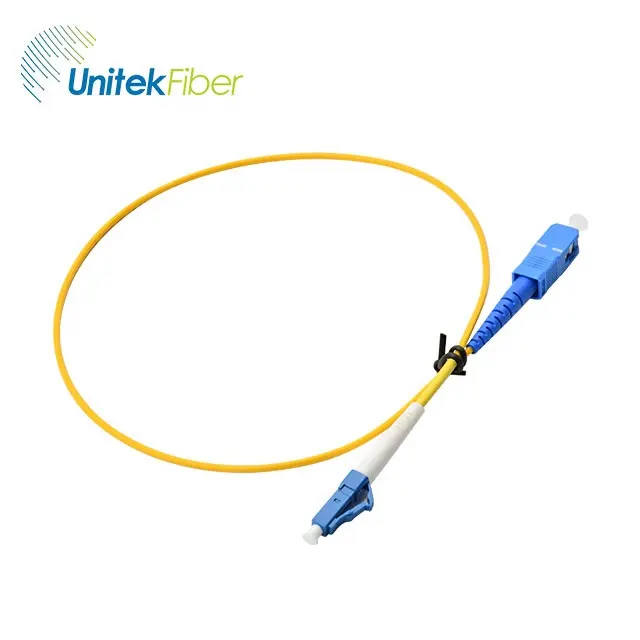 Patch jumper con connettore in fibra ottica da sc a lc sm LSZH corning fibra sx patch cord