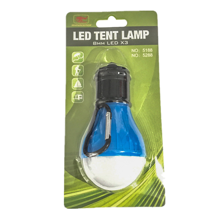 Blue carabiner insert packaging