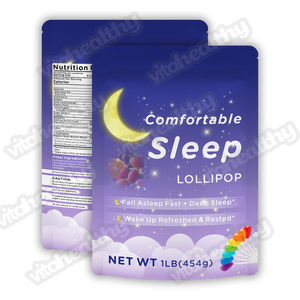 Vitahealthy OEM/ODM Top Grade ngủ <span class=keywords><strong>Lollipop</strong></span> thành phần tự nhiên <span class=keywords><strong>Lollipop</strong></span> cho giấc ngủ tốt hơn ngọt ngào kẹo ngủ <span class=keywords><strong>Lollipop</strong></span> - Product Image 1