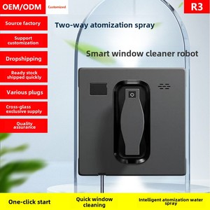 Source Factory Ultra-Thin Fully Automatic Dual Water Spray Window Cleaning Robot <strong>R3</strong> <strong>Remote</strong> Control Mobile App Voice Hotels - Product Image 4