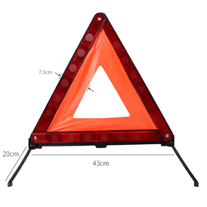 Toptan emniyet üçgen uyarı kiti katlanabilir yansıtıcı üçgen reflektör ile üçgen reflektör işareti araba yol kenarında acil kiti - Product Image 6