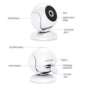 4MP 1080P kapalı Mini güvenlik kamera PTZ teknolojisi WIFI 4G ağ hareket algılama için bebek Pet SD/bulut/hafıza kartı CMOS - Product Image 2