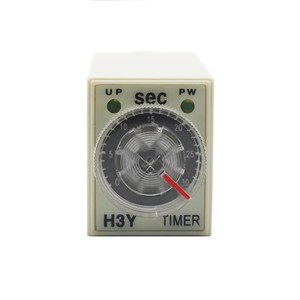 ปุ่มหมุนเปิดปิด H3Y-2 AC 110V 220V 380V DPDT 5S 10S 30S 60S 3M 5M 10M 30M 30M รีเลย์จับเวลา H3Y-2พร้อมฐาน - Product Image 6