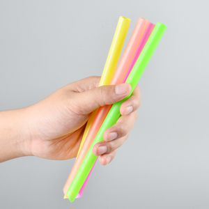 21厘米一次性彩色直筒塑料饮用吸管博巴奶茶吸管 - Product Image 4