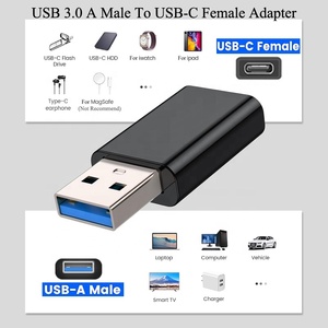 高级转换器C型usb-c母到USB 3.0苹果手表iPhone 16 15 iPad笔记本电脑的公适配器 - Product Image 2