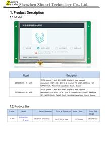 7,0 Zoll 800x480 oder 1024x600 UART-Schnitts telle TTL RS232 RS485 TFT LCD-Modul anzeige für HMI-SPS