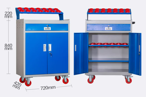 Werkstattwagen aus Metall für Hardware, Autoreparatur, Verstärkter Werkzeugkasten, Fabrik-Doppeltür-Schubladenschrank - Product Image 2