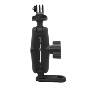 マウント・for Go Pro Tacticoアームダブルボールヘッドアダプターブラケット付きgoproオートバイ用ミラーマウント回転カメラアングルホルダー - Product Image 1