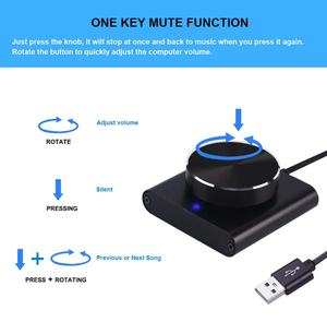 מחשב usb נפח בקר ווסת התאמת צליל מחשב רמקול מגבר