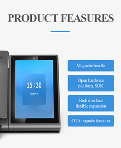 IP görüntülü telefon büyük ekran Android 12 5MP kamera WiFi RJ45 POE PSTN RJ11 portları 16 SIP hesabı 2 mikrofon Voip telefon - Product Image 4
