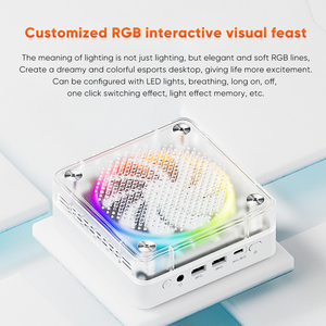 Ali venta al por mayor barato RGB Color Gaming PC soporte AMD R-yzen 9 7940HS ES R9 6900HX ES procesador computadora de escritorio - Product Image 2