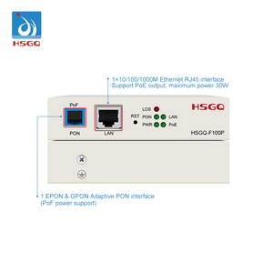 HSGQ-F100P novo original FTTH GPON ONT EPON 1*10/100/1000M 1GE PoF SC RJ45 porta <span class=keywords><strong>Ethernet</strong></span> ONU XPON