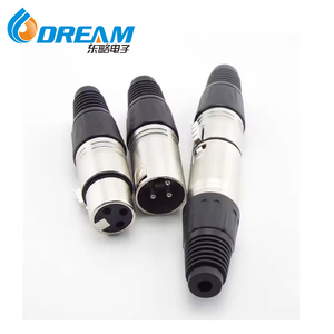 XLR ขั้วต่อ3pin ตัวเมียซ็อกเก็ตตัวเมียซ็อกเก็ตตัวเมีย XLR 3ขาขาขา XLR ตัวเมียปลั๊กสี่เหลี่ยมขั้วต่อ XLR 3ขา - Product Image 2