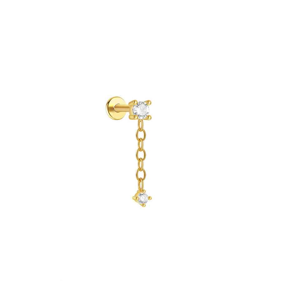Deux diamants en or