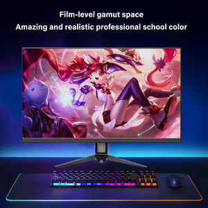 Monitor de ordenador curvo Abeloe de 23,8 pulgadas, 1K, 165Hz, con HDR, H-D-MI/VGA/entrada, usado, reacondicionado, IPS, pantalla LCD, Monitor de PC