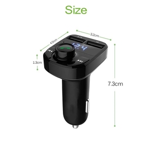 เครื่องชาร์จ V5.0ในรถยนต์ X8 3.1A การ์ดส่งสัญญาณ FM เครื่องเล่น MP3แฮนด์ฟรีที่ชาร์จแบบเร็วสำหรับโทรศัพท์ - Product Image 2