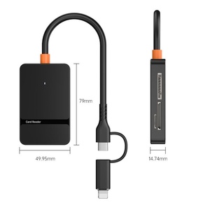 2024新畅销书8合1 USB 3.0集线器适配器，适用于电话计算机数字SD/TF/MS/cf卡USB闪存盘扩展卡读卡器 - Product Image 6