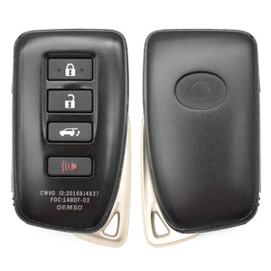 Acil durum anahtar ile 3 + 1 akıllı araba anahtarı kabuk OEM logosu araba anahtarı kapağı için L-EXUS ES350 LS/ES/GS/NX/RX/GX/UX - Product Image 2