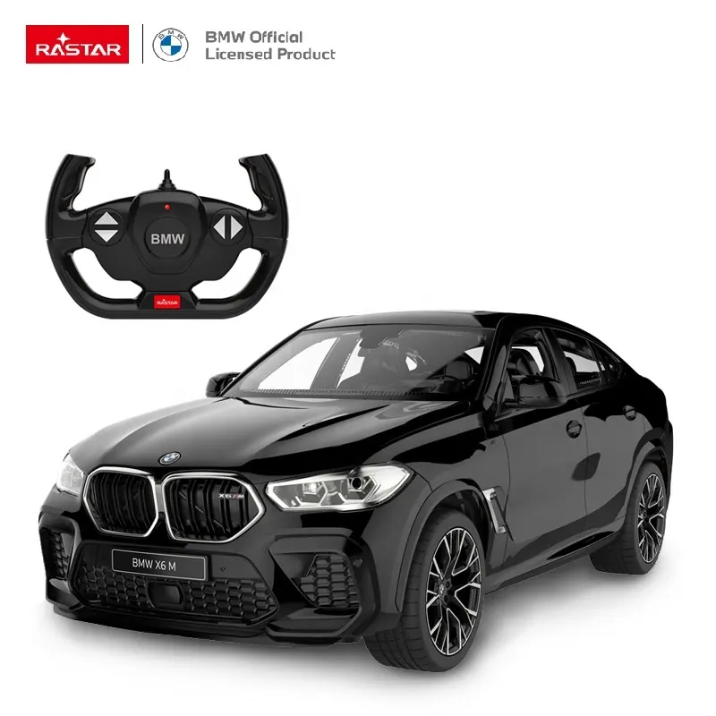 Coche de juguete a control remoto para niños, juguete de coche de radiocontrol, modelo Rastar BMW X6 M, 1:14