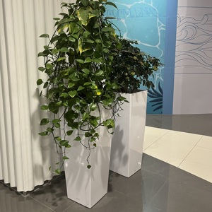 カスタム大型長方形プランターメタルボックス大型屋外ガーデン植木鉢メタルボックス大型屋外ガーデンフラワーポット