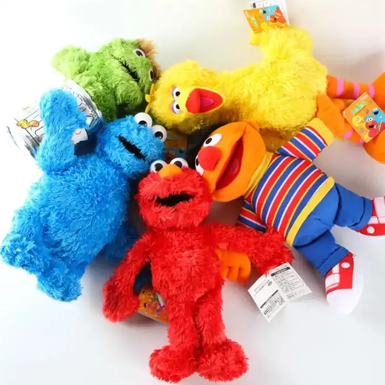 Su misura per le strade di sesamo classico peluche grande uccello biscotto mostro Elmo mondo animali di peluche peluche simpatici Peluches Sesames St