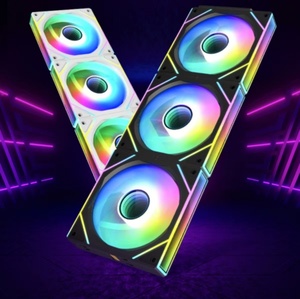 Factory <strong>Custom</strong> <strong>Building</strong> Block Fan Kit Infinity Mirror ARGB 3-piece Set Gaming PC Case Cooling Fan <strong>Computer</strong> CPU Cooler Fan - Product Image 1