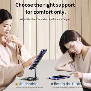 360&deg; Rotating Hovering Aluminum Alloy Stand Flexible Mobile Phone &amp; Tablet Dual-Purpose for Live Streaming Watching <strong>TV</strong> Series - Product Image 3
