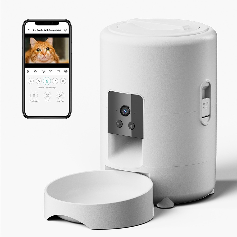 2L White Feeder with Camera