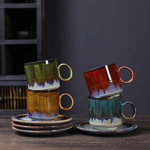 2024 phong cách hiện đại Minion nhà văn phòng sử dụng màu đen mờ hoàn thành nước cốc sữa Sứ cà phê gốm cốc trà - Product Image 2