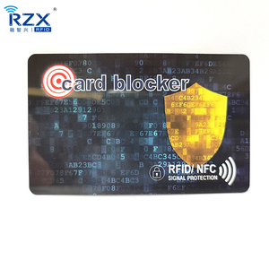 RZX批发安全信用卡保护器防扫描仪设备射频识别阻挡卡 - Product Image 2