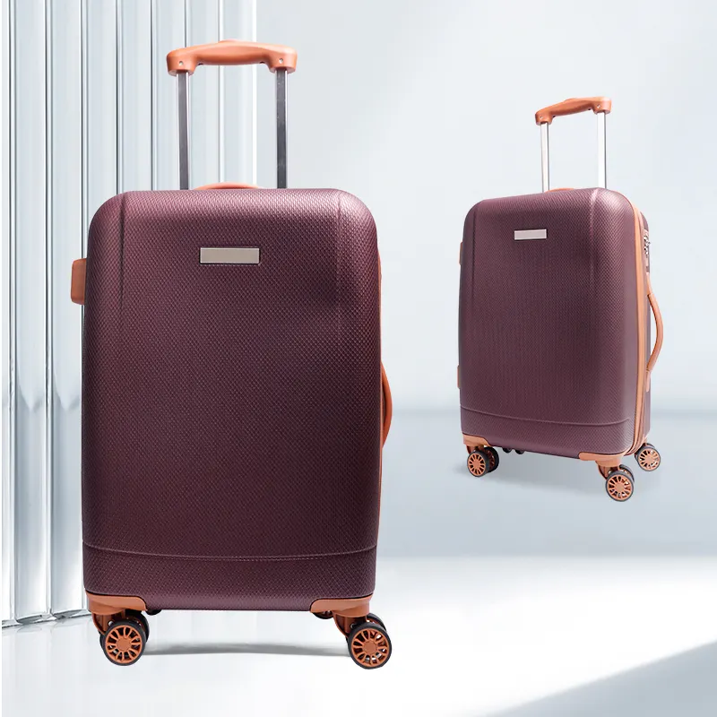 Mala de viagem universal com roda antivibração para bagagem de mão, porta-malas com trava TSA de grande capacidade, rodízio giratório feito em ABS