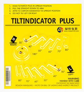 Сделано в Китае, индикатор наклона, этикетка Tiltaction Plus, многоугольный датчик наклона Tiltwatch Plus - Product Image 2