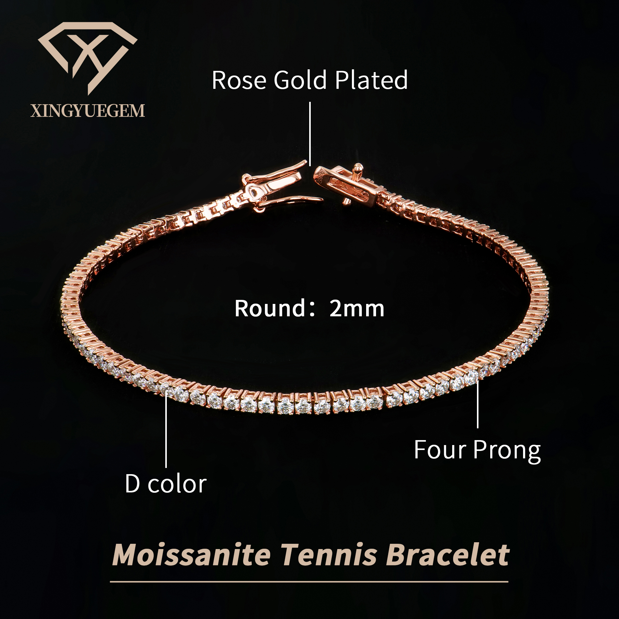 Rose Gold Plated