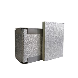PU köpük sert tahta 20mm ön yalıtımlı alüminyum kanallı pano dikdörtgen Ductwork yangın anma klima HVAC kanal sistemi - Product Image 4