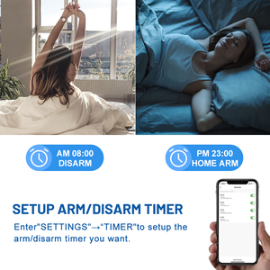 Sistema de alarma de seguridad para el hogar con control de aplicación Tuya, pantalla táctil completa, seguridad para el hogar, sistema de alarma 2G/4G WiFi GSM - Product Image 4