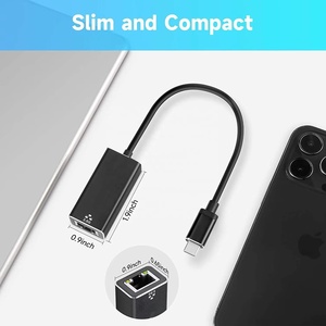 อลูมิเนียมแบบพกพา Thunderbolt 3 USB C ถึง2.5G อะแดปเตอร์อีเธอร์เน็ตสำหรับ MacBook Pro MacBook Air iPad Pro iPad และอื่นๆ - Product Image 5