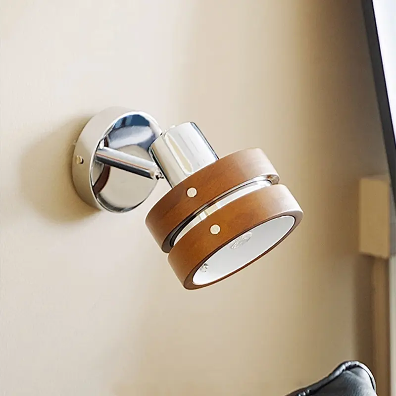 تصميم اسكندنافي مصباح جداري معدني E27 مصباح جداري حديث دوار لغرف النوم بجانب السرير فندق مثبت على الحائط