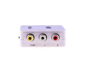 HDMI2AV Compuesto Mini HD 4K entrada a 3 RCA Audio Video AV CVBS Caja convertidora para computadora DVD a HDTV