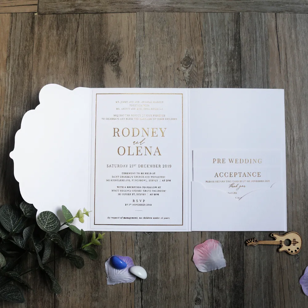 Textura única cartulina de invitación de boda morir corte sobre Mariage a tarjetas de modelos con oro y Negro cartas