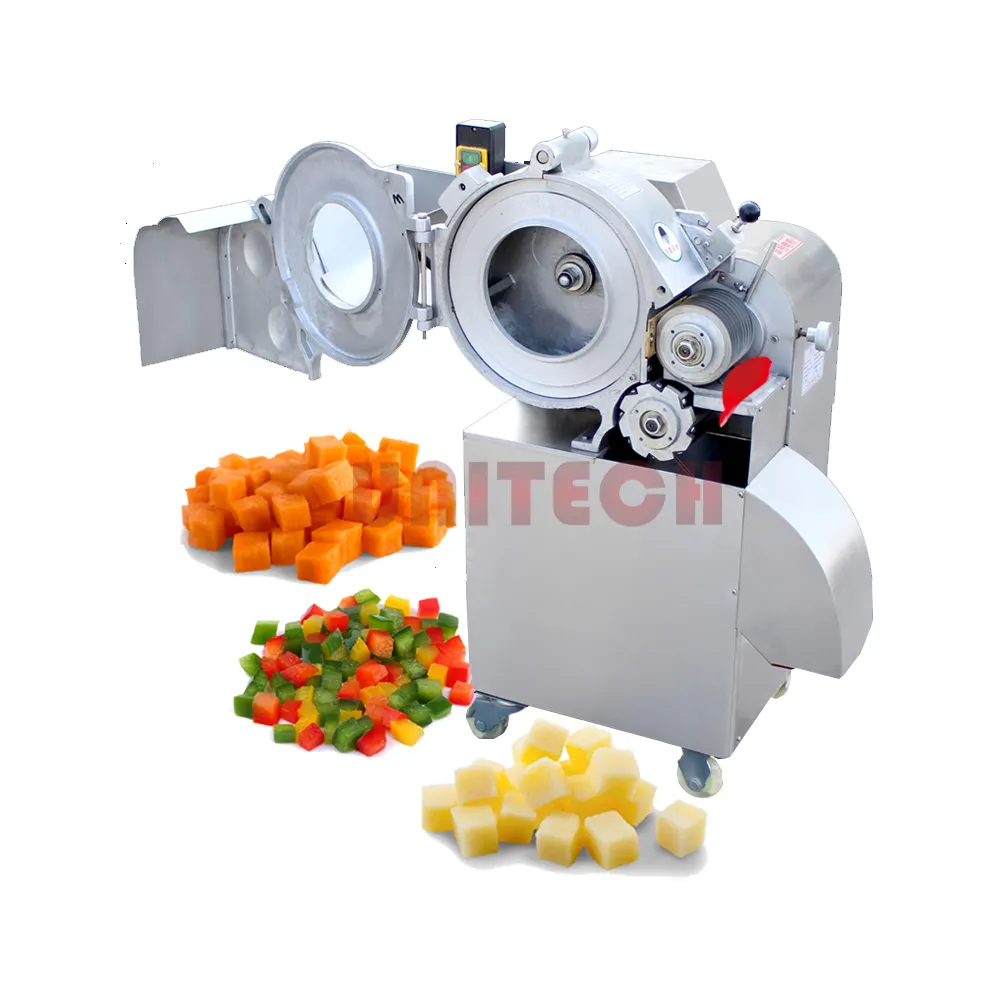 Máquina comercial para cortar en cubitos de frutas y verduras, máquina cortadora de cubitos de zanahorias y patatas