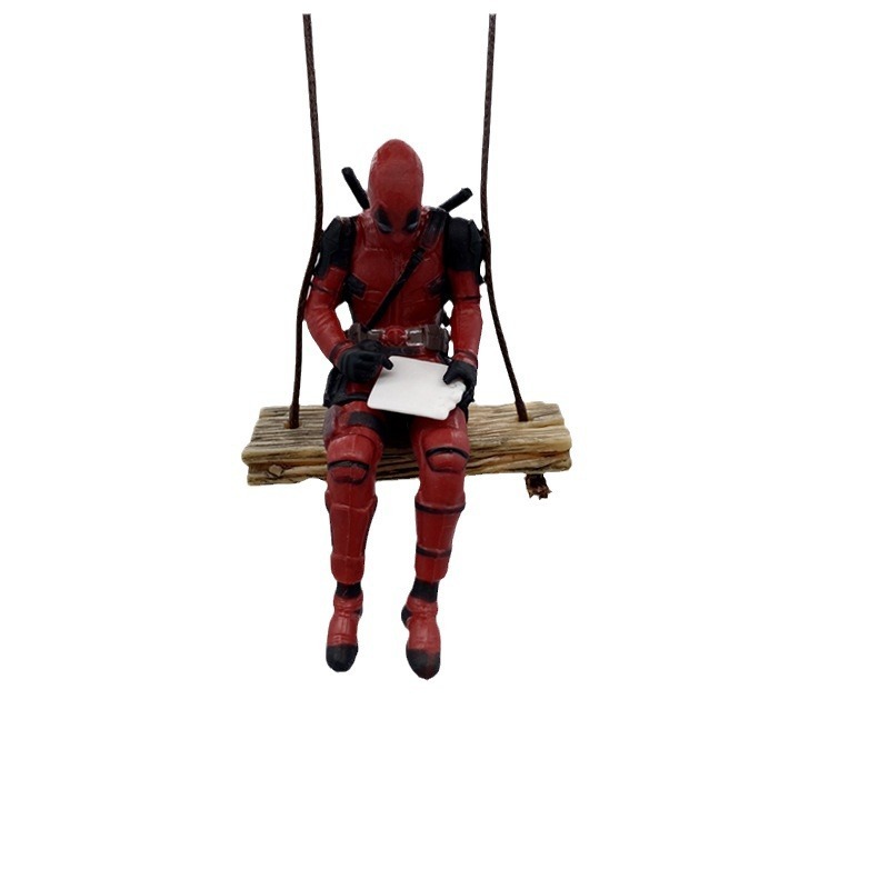Colgante de espejo retrovisor de caligrafía Deadpool