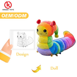 OEM üretici hayvanlar özel yumuşak renkli gökkuşağı peluş oyuncak - Product Image 5